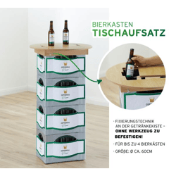 Beer Crate Table Top, approx. 60 cm in diameter