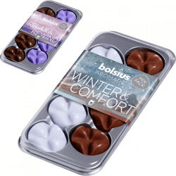 Bolsius Wachs-Melts „Aromatic“, 4 cm, 2 Sorten, 8 Stück