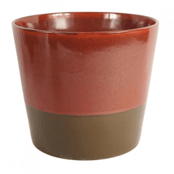 D&M Depot Blumentopf „Curso“, rostbraun, 25 cm