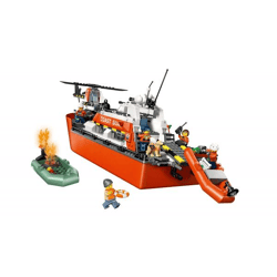 LEGO® City Exploration - Coast Guard rescue boat with helicopter (742 pieces)