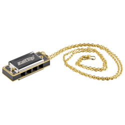 Mini-Mundharmonika mit Kette - 4 cm