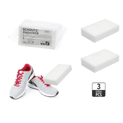 Dirt Eraser, Set of 3, White, approx. 11 cm