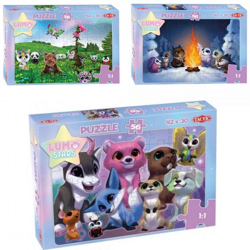 Tactic-Puzzle „Lumo Stars“, 56 Teile, 42 x 30 cm, 3 verschiedene Motive