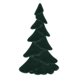 Tannenbaum, Samt, L, ca.18x30cm