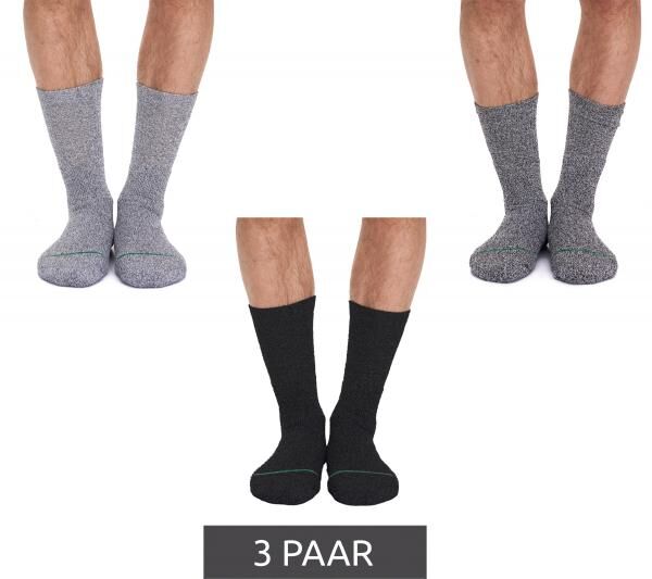 3 Paar primair socks. nachhaltige Freizeit-Socken Baumwoll-Socken lange Strick-Socken 53200-7000 Schwarz/Wei&szlig;/Hellgrau/Dunkelgrau