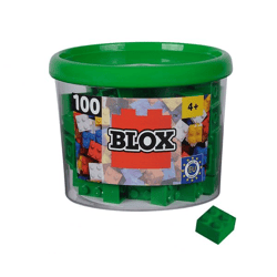 Androni - Blox 100 grüne 4er Bausteine in Dose