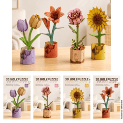 Bausatz 3D Blume, DIY, 4/s, ca. 30cmH