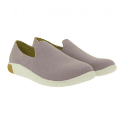 Bequeme KEEN KNX Knit Slip-On Damen Barfußschuhe Atmungsaktive Freizeitschuhe mit Strick-Obermaterial 1030086 Rosa/Altrosa
