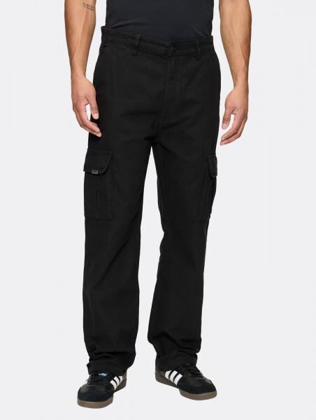 bequeme PEGADOR Herren Jeans Rei&szlig;verschluss Taschen mit Baumwolle Schwarz
