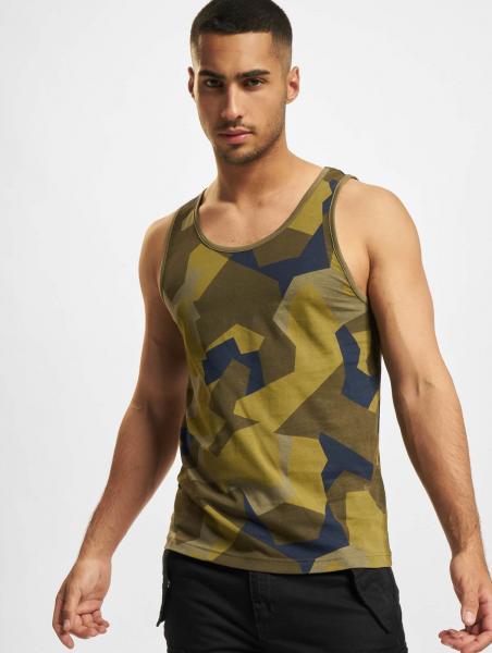 bequemes Brandit Herren T-Shirt Rei&szlig;verschluss Klettverschluss mit Baumwolle Camouflage