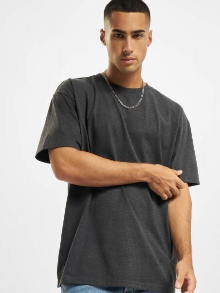 bequemes Build Your Brand Herren T-Shirt Oversize 240 g/m&sup2; mit Baumwolle Anthrazit