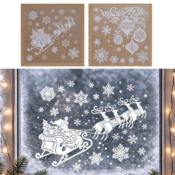 Fensteraufkleber, Weihnachten, 2/s
