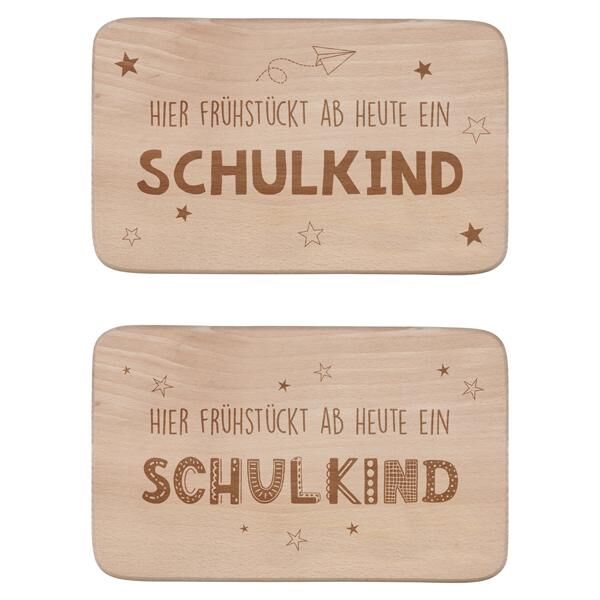 Fr&uuml;hst&uuml;cksbrettchen Schulkind,2/s