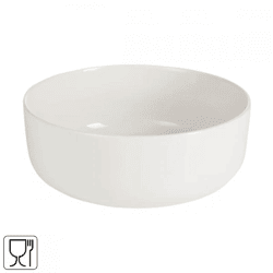 J-Line Schale „Rand“ aus Porzellan, weiß, 20 cm