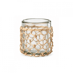 J-Line Teelichthalter „Boho“ aus Glas, 9,5 cm