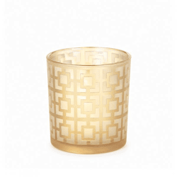 J-Line Teelichthalter Square beige 8 cm