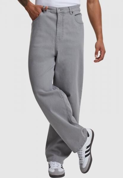 l&auml;ssige Urban Classics Herren Jeans Stretch Rei&szlig;verschluss 390 g/m&sup2; mit Baumwolle Grau