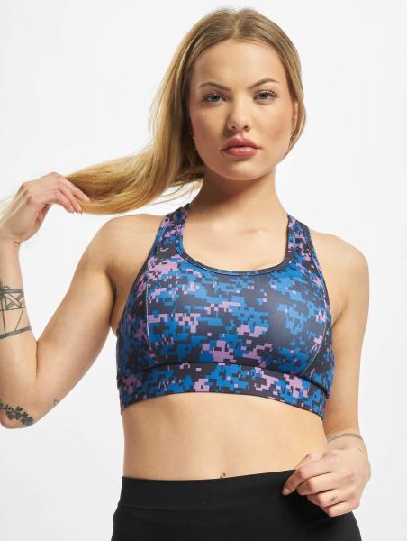 l&auml;ssiges Urban Classics Damen T-Shirt Stretch Slim Fit Mesh Camouflage