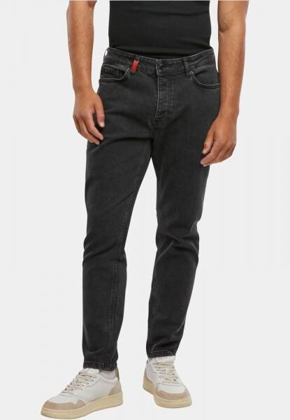 moderne 2Y Premium Herren Jeans Slim Fit Stretch Rei&szlig;verschluss mit Baumwolle Schwarz