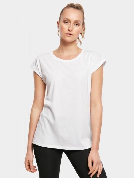 modernes Build Your Brand Damen T-Shirt 140 g/m&sup2; mit Baumwolle Wei&szlig;