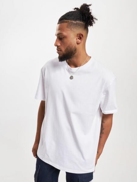 modernes Build Your Brand Herren T-Shirt Oversize 240 g/m&sup2; mit Baumwolle Wei&szlig;