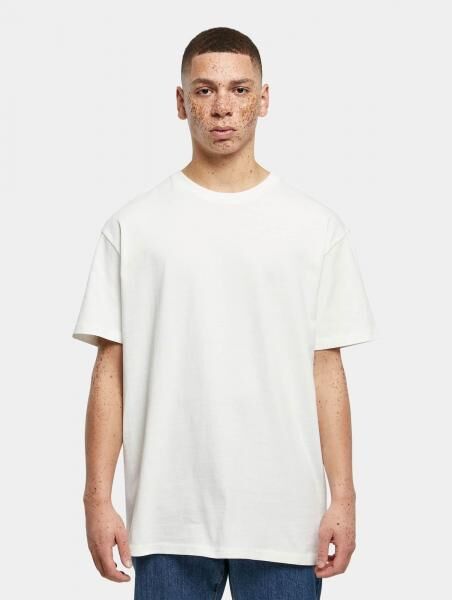 modernes Build Your Brand Herren T-Shirt Oversize 240 g/m&sup2; mit Baumwolle Wei&szlig;