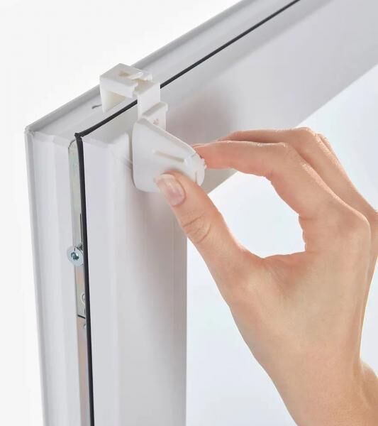Schlichtes Springrollo mit Sichtschutz Fenster-Rollo Sonnenschutz 923437 Grau