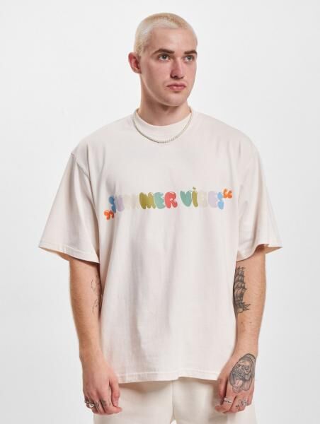 sportliches 2Y Studios Herren T-Shirt Oversize 300 g/m&sup2; mit Baumwolle Ecru-Wei&szlig;
