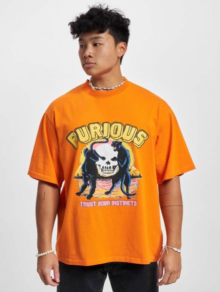 sportliches 2Y Studios Herren T-Shirt Oversize 300 g/m&sup2; mit Baumwolle Orange