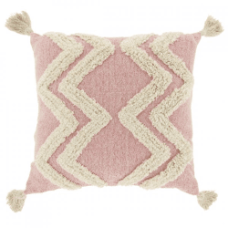 Unique Living Dahlia Cushion, Sugar Pink, 45 x 45 cm