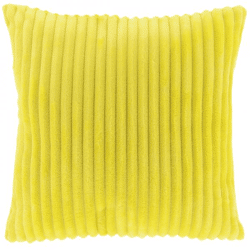 Unique Living Kissen „Dez“ in Zitronengelb, 45 x 45 cm