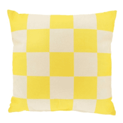 Unique Living Kissen „Zayn“ in Zitronengelb, 45 x 45 cm