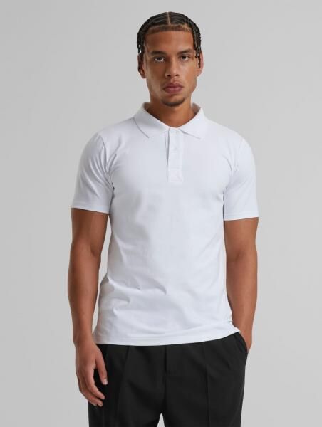 vielseitiges Urban Classics Herren Polo-Shirt 210 g/m&sup2; mit Baumwolle Wei&szlig;