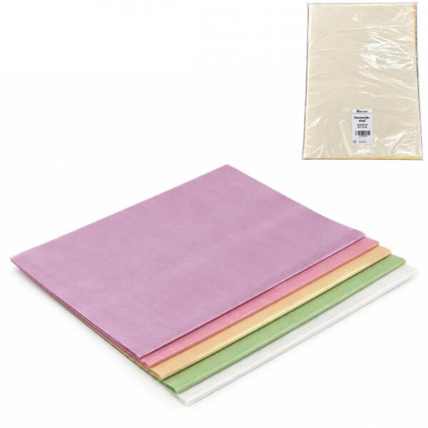Seidenpapier, Blumenmuster, Perlmutt, 50 x 70 cm, 25 Blatt