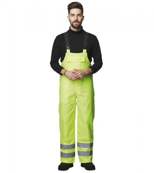 Waterproof Helly Hansen Alta Shelter Men's Work Pants, Overalls with HellyTech ISO Certification 71570_360 Neon Yellow