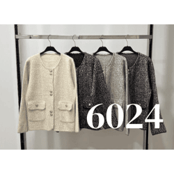 6024-Jm – Women's Cardigan with Gold-Colored Buttons