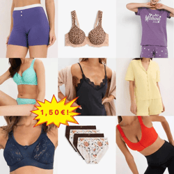 Ab 1,50 €/Stück Damenunterwäsche, Pyjamas und Bademode aus Deutschland, Kategorie A, 100 % Neuware, Größen XS-XXXL, ab 50 Stück