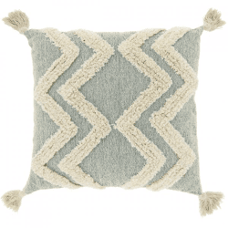 Unique Living Kissen „Dahlia“ in Strandblau, 45 x 45 cm