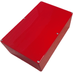 1.000 Stk. ABS Industriegehäuse ROT 250x160x90mm IP64 m. Dichtung – Neuware Posten