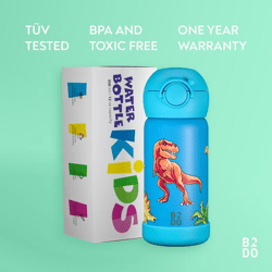 COPY - COPY - B2DO Double-Walled 316 Stainless Steel Thermos Bottle for Kids, Pink Unicorn, 350 ml | Leak-Proof, Insulated Kids' Water Bottle for School