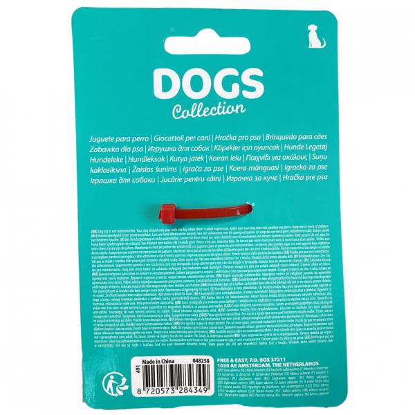Dogs Collection Hundespielzeug, oval, rot, 18 cm