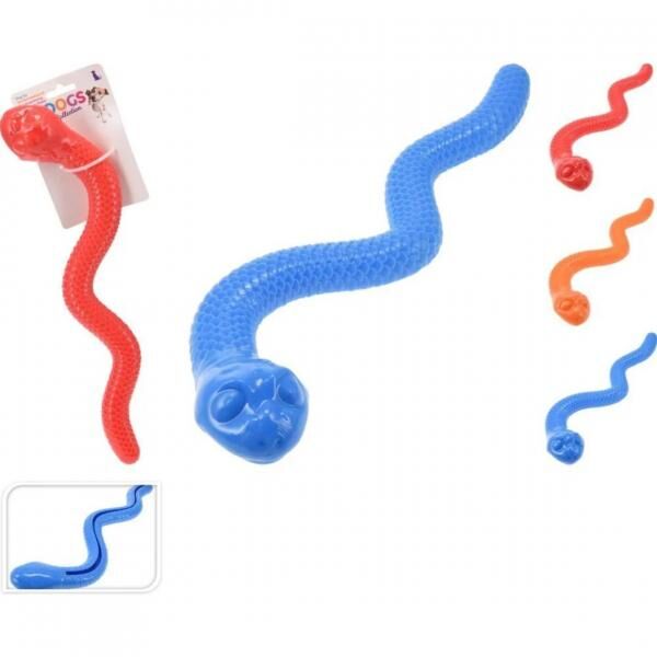 Dogs Collection Hundespielzeug Schlange 41 cm, 3er-Set in verschiedenen Farben