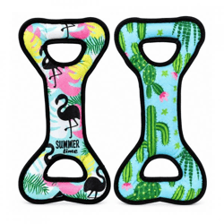 Hundespielzeug „Tropical“ mit Quietscher, 34 cm, 2er-Set, sortiert