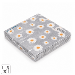 Out of the Blue Daisy Napkins, 33 x 33 cm, 3-ply, 20 count