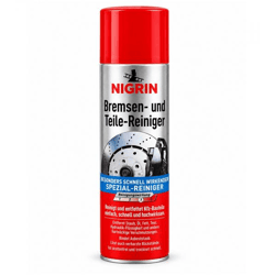 500ml NIGRIN Bremsen- & Teilereiniger, schnelltrocknender Spezialreiniger zum Reinigen & Entfetten von Bremsen, Kupplung, Motor & Getriebe 