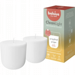 Bolsius CleanLight Nachfüllpackung Grapefruit-Ingwer 5,5 cm, 2 Stück