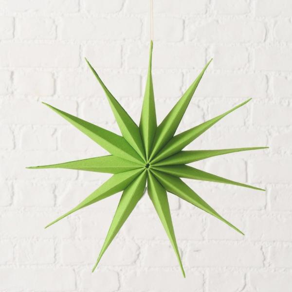 Boltze Weihnachtsstern „Kassio“, grün, 40 cm