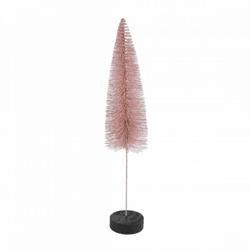 Countryfield Christmas tree on base Glitter old pink 30 cm