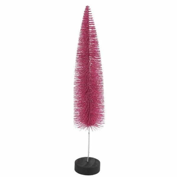 Countryfield Weihnachtsbaum auf Sockel Glitter rosa 40 cm