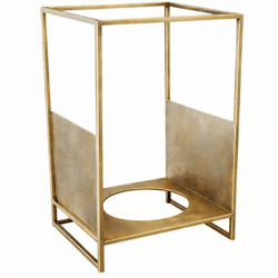 Dekocandle Blumentopfhalter gold 32 cm